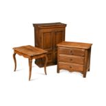 A group of small scale French provincial furniture, 19th century,