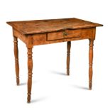 A French provincial fruitwood side table, 19th century,