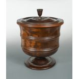 A Lignum Vitae Wassail Bowl and Cover, circa 1680,