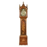 A George III lacquered longcase clock,