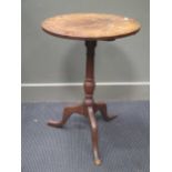 A small 19th century occasional tripod table