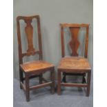 Two 18th Century country chairs