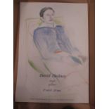After David Hockney (b.1937) Dessins Et Gravures signed and numbered 6/450 offset lithograph printed