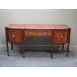 A Regency mahogany sideboard 89 x 185 x 68cm