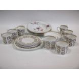 A Susie Cooper Venetia tea service, comprising of six cups, five saucers, six plates, one serving