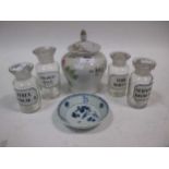 A small Chinese blue and white small dish,