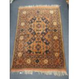 A small Afghan carpet, 160 x 104cm