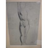 Nikolai Velizoy (Russian, 20th century) Two studies of female nudes signed pencil 46 x 30cm (2)