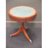 A small drum-top table, 20th century