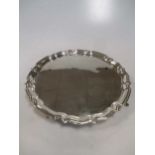 A silver salver 11.4ozt