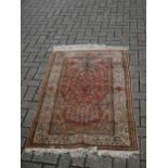A Kashmir silk rug