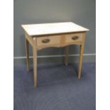 An early 19th century stripped pine side table, 74 x 79 x 52cm