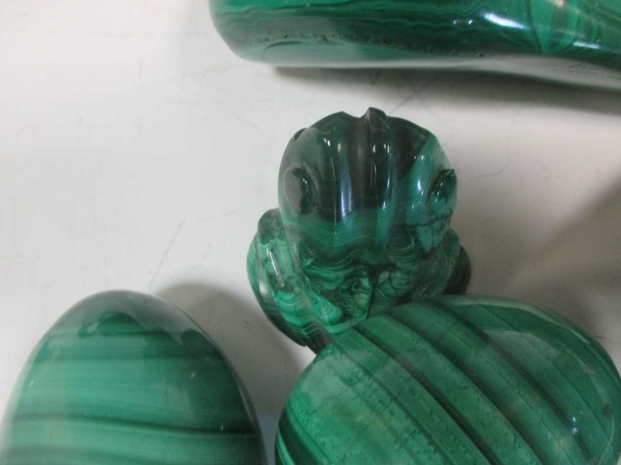 A quantity of malachite and other items - Image 3 of 10