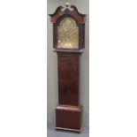 David Somervelle, St Ninians, A Scottish mahogany longcase clock with 13.5 inch brass dial, 216cm