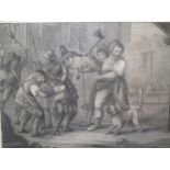 Henry William Bunbury (British 1750-1811) Dick the Butcher and Smith the Weaver stipple engraving 58