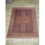 A tribal rug