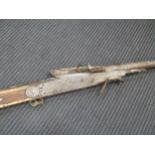 A 19th Indian matchlock musket 162cm long