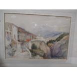 A F Affleck: Val De Aosta Italy, Watercolour, signed and titled(24.5cm x 36cm)