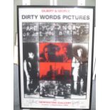 Gilbert and George Dirty Words Pictures signed in gold ink offset lithograph printed in colours,