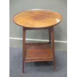 A mahogany round top side table, early 20th century