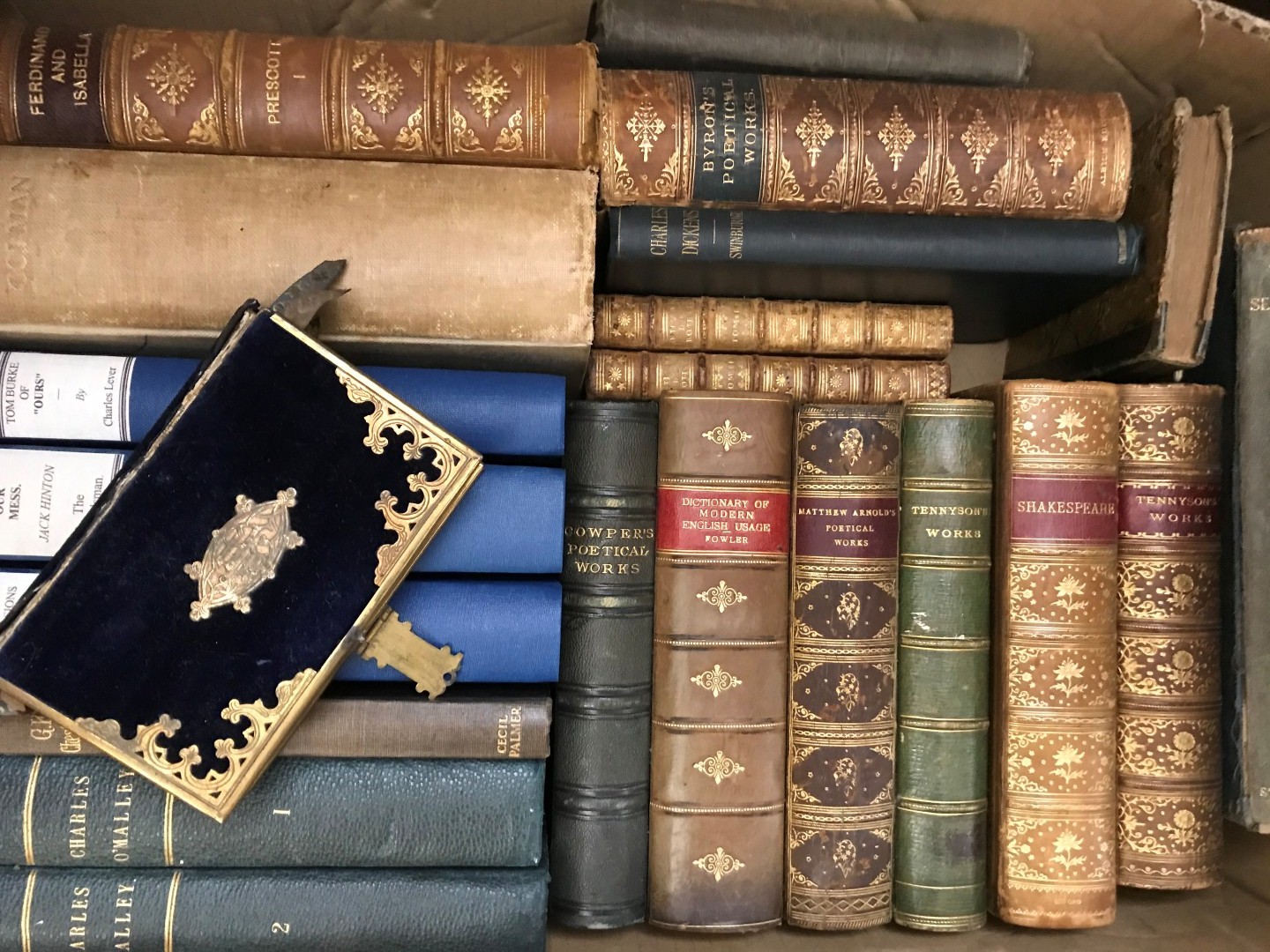 Literature, various, including bindings.