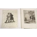 Collection of loose etchings and engravings,