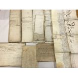 A group of 17th, 18th and 19th Century vellum and paper documents of Woodbridge, Suffolk