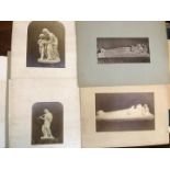 Photographs of sculpture, late 19th century,