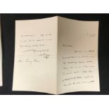 WELLS (H G) Autograph letter signed,