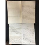 FRY (Elizabeth) two manuscript letters signed,