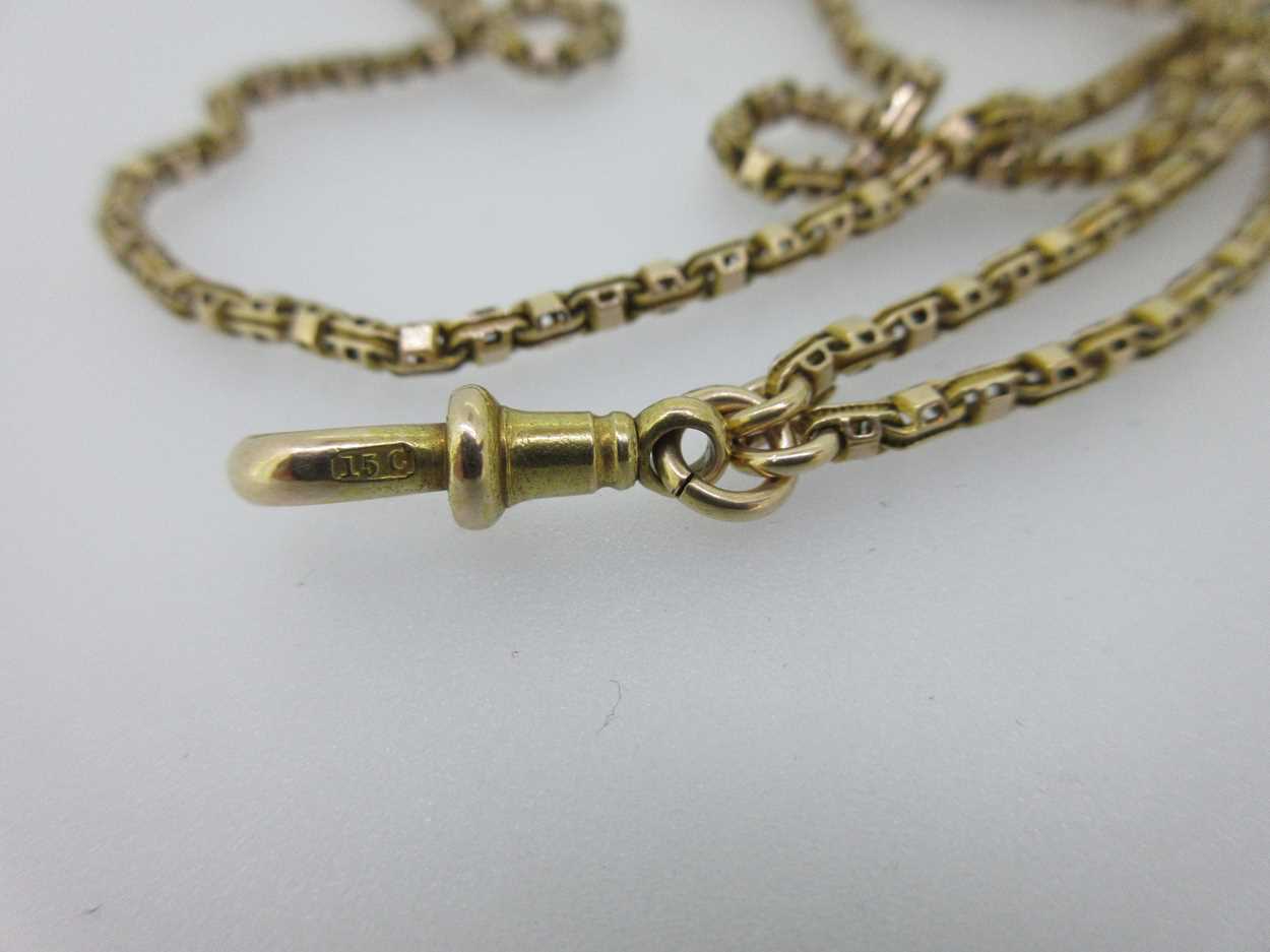 An antique guard chain, - Image 2 of 4