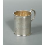 A Victorian silver child's tankard,