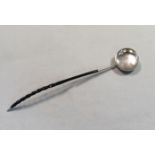 Glasgow - A rare Victorian silver punch ladle,