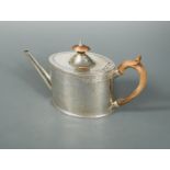 A George III silver teapot by Henry Chawner,