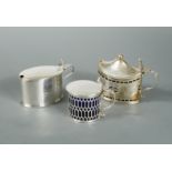 A collection of three 18th Century George III silver mustards,