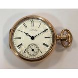 Waltham - A lady's open faced pocket watch marked '14K',