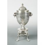 A George III silver coffee urn,