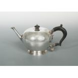 A George V silver bullet style teapot,