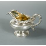 Edinburgh - A William IV silver cream jug,