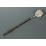 Edinburgh - A mid 19th Century silver punch ladle,