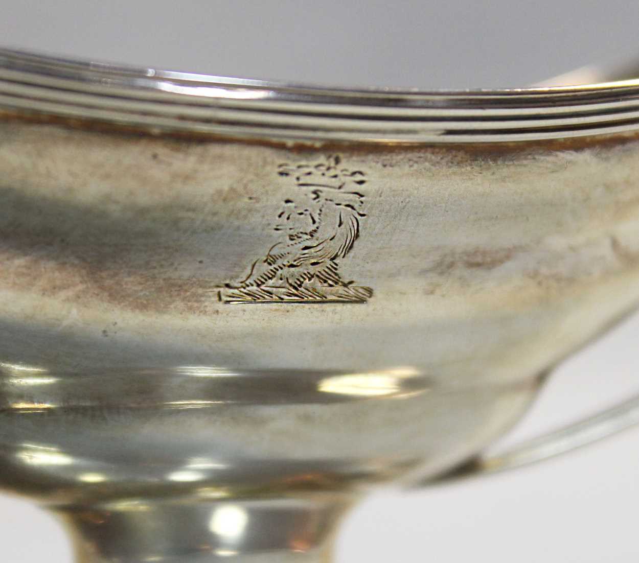 A set of four George III silver salts, - Image 4 of 4