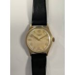 Longines – A gentleman’s 9ct gold wristwatch,