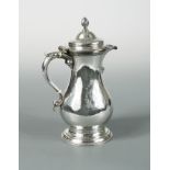A George III silver Turkish coffee or hot milk jug by Robert Hennell,