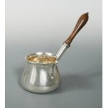 Newcastle - A George III silver large brandy pan,