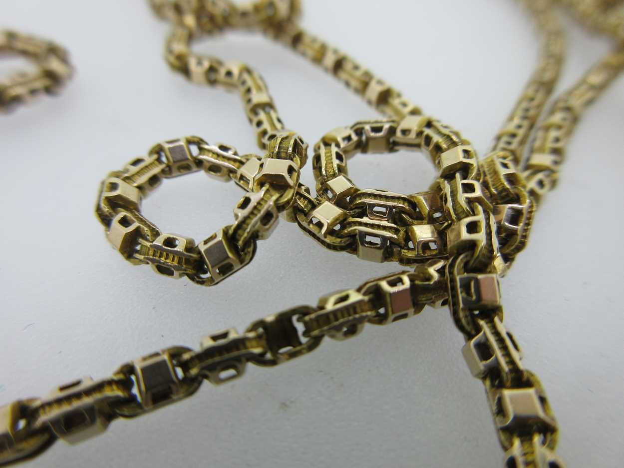 An antique guard chain, - Image 4 of 4