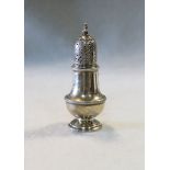A George II silver spice caster,