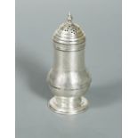 A George I silver spice caster,