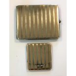 Louis Kuppenheim - An early 20th Century pocket cigarette case and match case en suite,