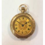 C. Robert & Cie / Nirvana - A lady's Edward VII open-faced pocket watch with rare 12ct hallmark,