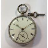 William Gray, Mid Calder, Scotland - A Victorian silver open-faced pocket watch,